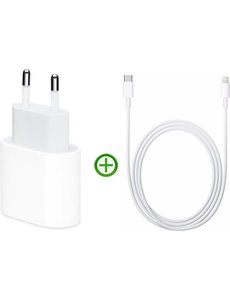 Eisenz iPhone Lightning naar Usb C Kabel - 1m + 20W USB-C Power Adapter