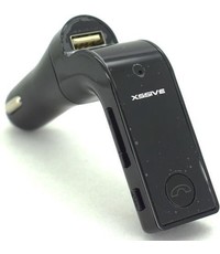 xssive Bluetooth MP3 speler - autolader - met Micro SD slot - inclusief Aux Kabel - zwart