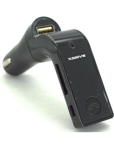 xssive Bluetooth MP3 speler - autolader - met Micro SD slot - inclusief Aux Kabel - zwart