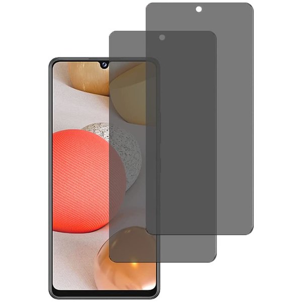 Ntech Galaxy A42 5G Privacy Glass - Screenprotector Geschikt voor Samsung Galaxy A42 anti spy screenprotector - 2 pack