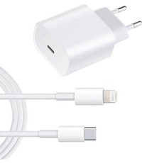 xssive USB-C SNELLADER - met Lightning naar USB-C kabel (1 meter) Geschikt voor Iphone 12- IPHONE 12 PRO - IPHONE 12 PRO MAX-- WIT