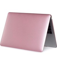 Merkloos Macbook Case voor Macbook Pro 13 inch (2020) A2289/A2251 - Laptop Cover - Metallic Rose Pink