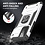 Ntech Hoesje Geschikt Voor Samsung Galaxy A72 Hoesje Heavy Duty Armor Hoesje Zliver - Galaxy A72 5G / 4G Case Kickstand Ring cover met Magnetisch Auto Mount- Hoesje Geschikt Voor Samsung Galaxy A72 screenprotector 2 pack