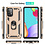 Ntech Hoesje Geschikt Voor Samsung Galaxy A52s Hoesje - Galaxy A52 5G / 4G Goud hoesje ( 4G & 5G ) Anti-Shock Hybrid Armor case Ring houder TPU backcover met kickstand