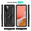 Ntech Hoesje Geschikt Voor Samsung Galaxy A72 Hoesje - Galaxy A72 Zwart hoesje Anti-Shock Hybrid Armor case Ring houder TPU backcover met kickstand