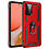 Ntech Hoesje Geschikt Voor Samsung Galaxy A72 Hoesje - Galaxy A72 Rood hoesje Anti-Shock Hybrid Armor case Ring houder TPU backcover met kickstand