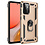 Ntech Hoesje Geschikt Voor Samsung Galaxy A72 Hoesje - Galaxy A72 Goud hoesje Anti-Shock Hybrid Armor case Ring houder TPU backcover met kickstand