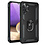 Ntech Hoesje Geschikt Voor Samsung Galaxy A32 Hoesje - Galaxy A32 5G Zwart hoesje Anti-Shock Hybrid Armor case Ring houder TPU backcover met kickstand