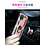 Ntech Hoesje Geschikt Voor Samsung Galaxy A12 Hoesje - Galaxy A12 Rose Goud hoesje Anti-Shock Hybrid Armor case Ring houder TPU backcover met kickstand