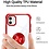 Ntech Hoesje Geschikt voor iPhone 11 Pro silicone - shock proof met Ringhouder – Transparant / Rood