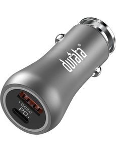 Durata Durata - autolader USB-C Port (38W) met + USB Port (6.0A output)