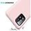 Ntech Hoesje Geschikt Voor Samsung Galaxy A72 hoesje - A72 5G / 4G hoesje Silicone Licht Rose - Galaxy A72 Liquid Silicone Soft Nano cover - 2pack Screenprotector Galaxy A72