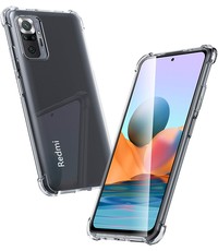 Ntech Xiaomi Redmi Note 10 Pro/Pro Max hoesje - transparant hoesje - ShockProof cover tpu - siliconen - case - hoes - clear