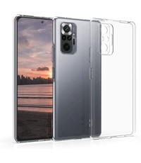 Ntech Xiaomi Redmi Note 10 Pro / Redmi Pro Max Hoesje - Note 10 Pro Transparant Hoesje / silicone hoesje Clear TPU Case cover