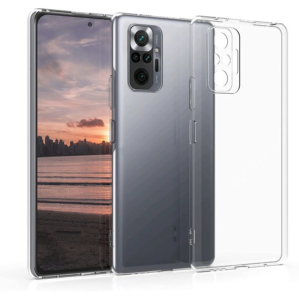 Ntech Hoesje Geschikt voor Xiaomi Redmi Note 10 Pro / Redmi Pro Max Hoesje - Note 10 Pro Transparant Hoesje / silicone hoesje Clear TPU Case cover