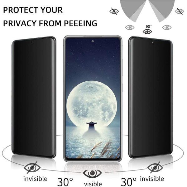 Ntech Screenprotector Geschikt voor Samsung Galaxy S21 5G Screenprotector  Anti Spy tempered glass - Galaxy S21 5G Privacy Screenprotector