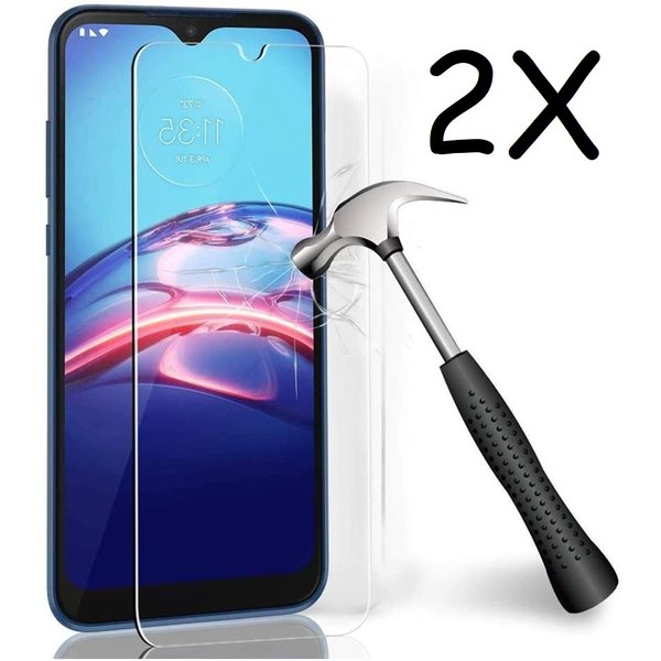 Ntech Screenprotector geschikt voor Motorola Moto E 2020 Screenprotector Glazen - Screenprotector geschikt voor Motorola Moto E 2020 Tempered Glass - 2 Stuks