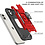 Ntech Hoesje Geschikt voor iPhone 11 Pro Max - Heavy Duty Armor hoesje Met Kickstand ringhouder – Rood