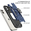 Ntech Hoesje Geschikt voor iPhone 11 Pro Max - Heavy Duty Armor hoesje Met Kickstand ringhouder – Blauw