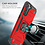 Ntech Hoesje Geschikt Voor Samsung Galaxy S21 Hoesje - Heavy Duty Armor hoesje Rood - Galaxy S21 silicone TPU hybride hoesje Kickstand ringhouder met Magnetisch Auto Mount