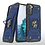 Ntech Hoesje Geschikt Voor Samsung Galaxy S21 Hoesje - Heavy Duty Armor hoesje Blauw - Galaxy S21 silicone TPU hybride hoesje Kickstand ringhouder met Magnetisch Auto Mount