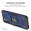 Ntech Hoesje Geschikt Voor Samsung Galaxy S21 Hoesje - Heavy Duty Armor hoesje Blauw - Galaxy S21 silicone TPU hybride hoesje Kickstand ringhouder met Magnetisch Auto Mount