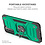 Ntech Hoesje Geschikt Voor Samsung Galaxy S21 Hoesje - Heavy Duty Armor hoesje Groen - Galaxy S21 silicone TPU hybride hoesje Kickstand ringhouder met Magnetisch Auto Mount