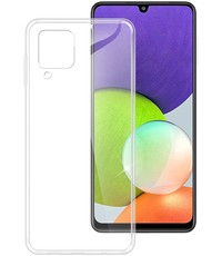 Ntech Samsung  A22 5G Hoesje Transparant silicone hoesje  / Galaxy A22 5G hoesje backcover Clear TPU Case