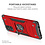 Ntech Hoesje Geschikt Voor Samsung Galaxy A71 Hoesje - Heavy Duty Armor hoesje Rood - Galaxy A71 4G silicone TPU hybride hoesje Kickstand ringhouder met Magnetisch Auto Mount