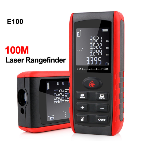 Laser Afstandsmeter 100 Meter Bereik - digitaal - Waterpas - inclusief batterijen - Ntech