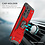 Ntech Hoesje Geschikt Voor Samsung Galaxy S20 Ultra Hoesje - Heavy Duty Armor hoesje Rood - Galaxy S20 Ultra silicone TPU hybride hoesje Kickstand ringhouder met Magnetisch Auto Mount