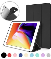 Merkloos iPad (2018) (2017) 9.7 Inch Case, Ultra Slim Lightweight Smart hoesje met Trifold Cover Stand Zwart