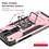 Ntech Xiaomi Redmi Note 8 Pro Hoesje - Heavy Duty Armor hoesje Rose Goud - Redmi Note 8 Pro silicone TPU 360-Degree hybride hoesje Kickstand ringhouder met Magnetisch Auto Mount