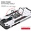 Ntech Xiaomi Redmi Note 8 Pro Hoesje - Heavy Duty Armor hoesje Zliver - Redmi Note 8 Pro silicone TPU 360-Degree hybride hoesje Kickstand ringhouder met Magnetisch Auto Mount