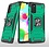 Ntech Hoesje Geschikt Voor Samsung Galaxy A41 Hoesje - Heavy Duty Armor hoesje Groen - Galaxy A41 silicone TPU 360-Degree hybride hoesje Kickstand ringhouder met Magnetisch Auto Mount