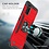 Ntech Hoesje Geschikt Voor Samsung Galaxy A41 Hoesje - Heavy Duty Armor hoesje Rood - Galaxy A41 silicone TPU 360-Degree hybride hoesje Kickstand ringhouder met Magnetisch Auto Mount