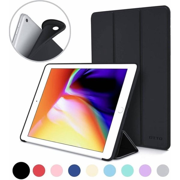 Ntech Hoes geschikt voor iPad 10.2 Inch Smart Cover Case Zwart