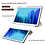 Ntech iPad 2020 hoes - iPad hoes 2019 / iPad 2021 Hoes - Book case Tri-Fold - iPad 2020 10.2 hoesje smart cover tablethoes  - Marble Blauw