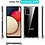 Ntech Hoesje Geschikt Voor Samsung Galaxy A02s Hoesje transparant silicone met Koord - Galaxy A02S Koord hoesje draagkoord TPU backcover - Zwart