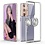 Ntech Hoesje Geschikt Voor Samsung Galaxy S21 Ultra hoesje - Luxe TPU Backcover Clear - Hoesje Geschikt Voor Samsung Galaxy S21 Ultra met Ring houder / Ring vinger houder / standaard