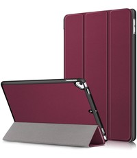 Ntech iPad Hoes 2017 - iPad 2018 Hoes Wine Rood 9.7 Inch - iPad 2018 Hoes 9.7 - iPad 2017 Hoes smart cover Trifold - Ntech