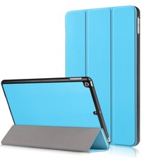 Ntech iPad Hoes 2017 - iPad 2018 Hoes Licht Blauw 9.7 Inch - iPad 2018 Hoes 9.7 - iPad 2017 Hoes smart cover Trifold - Ntech