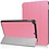 Ntech Hoes geschikt voor iPad 2017 / 2018 bookcase Licht Rose 9.7 Inch - Hoes geschikt voor iPad 2018 Hoes 9.7 - Hoes geschikt voor iPad 2017 Hoes smart cover Trifold - Ntech