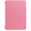 Ntech Hoes geschikt voor iPad 2017 / 2018 bookcase Licht Rose 9.7 Inch - Hoes geschikt voor iPad 2018 Hoes 9.7 - Hoes geschikt voor iPad 2017 Hoes smart cover Trifold - Ntech