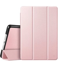 Ntech iPad Hoes 2017 - iPad 2018 Hoes Rosegoud 9.7 Inch - iPad 2018 Hoes 9.7 - iPad 2017 Hoes smart cover Trifold - Ntech