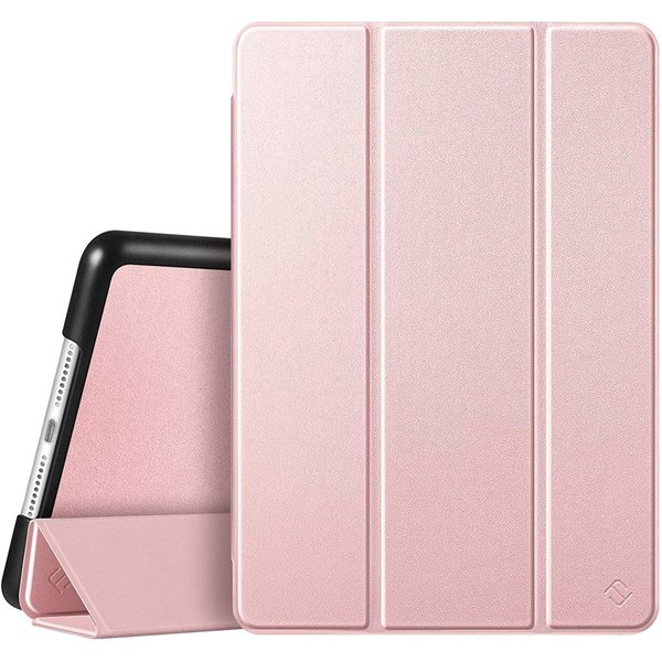 Ntech Hoes geschikt voor iPad 2017 / 2018 bookcase Rosegoud 9.7 Inch - Hoes geschikt voor iPad 2018 Hoes 9.7 - Hoes geschikt voor iPad 2017 Hoes smart cover Trifold - Ntech