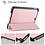 Ntech Hoes geschikt voor iPad 2017 / 2018 bookcase Rosegoud 9.7 Inch - Hoes geschikt voor iPad 2018 Hoes 9.7 - Hoes geschikt voor iPad 2017 Hoes smart cover Trifold - Ntech