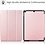 Ntech Hoes geschikt voor iPad 2017 / 2018 bookcase Rosegoud 9.7 Inch - Hoes geschikt voor iPad 2018 Hoes 9.7 - Hoes geschikt voor iPad 2017 Hoes smart cover Trifold - Ntech