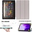 Ntech Hoes Geschikt voor Samsung Galaxy Tab A7 hoes - (2020/2022) - Almond Bloesem -Trifold smart cover Kunstleer bookcase
