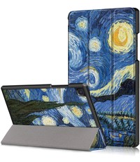 Ntech Samsung Galaxy Tab A7 Sterrennacht Print Trifold smart Bookcase